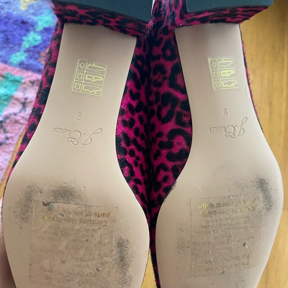 J Crew hot pink leopard calf hair maryjanes 9 Barbiecore - Picture 3 of 4